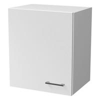 Küchenoberschrank B: 50 Cm Weiß 1 Drehtüre - Weiß, KONVENTIONELL, Holzwerkstoff (50/54/32cm) - FlexWell