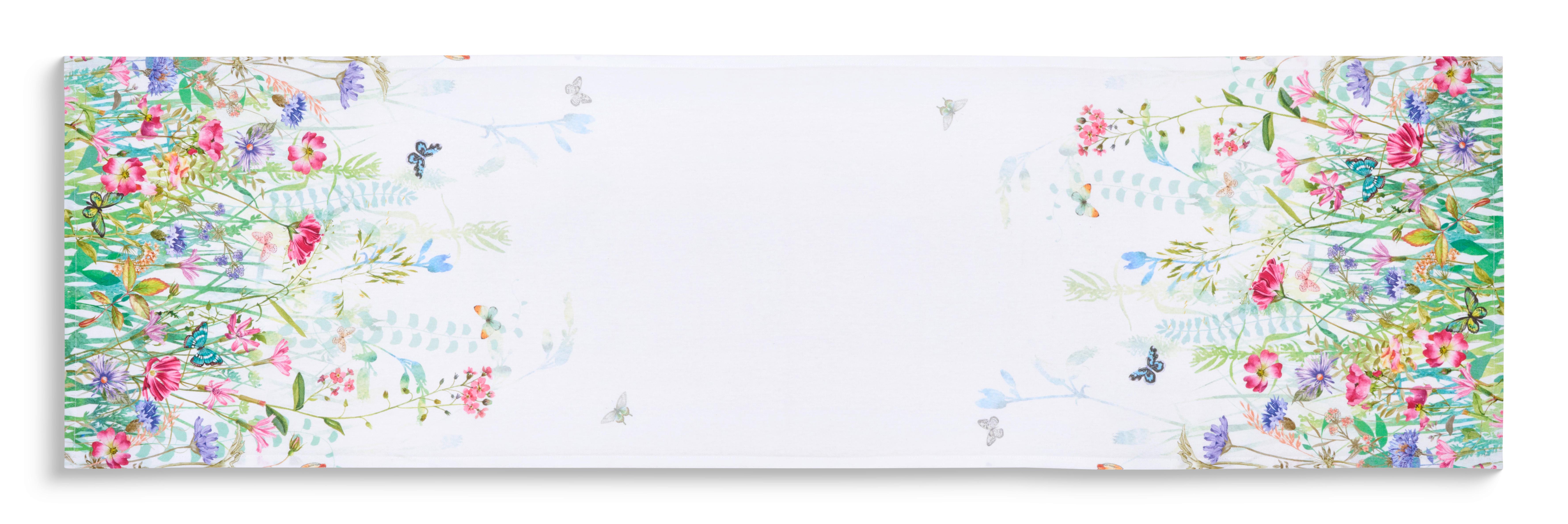 TISCHLÄUFER BLÜTENTANZ - Multicolor, MODERN, Textil (40/140cm) - Luca Bessoni