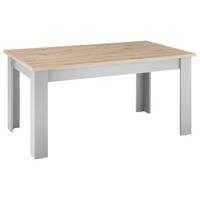 Esstisch Chambord Grau/eiche Artisan L: 160 Cm - Eiche Artisan/Grau, Design, Holzwerkstoff (160/90/76cm) - MID.YOU