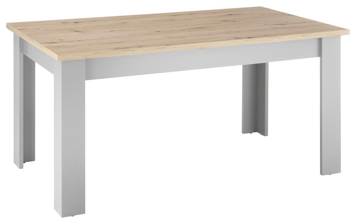 Esstisch Chambord Grau/eiche Artisan L: 160 Cm - Eiche Artisan/Grau, Design, Holzwerkstoff (160/90/76cm) - MID.YOU