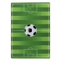 Kinderteppich Fußball Grün Play 140x200 cm - Grün, Basics, Textil (140/200cm)