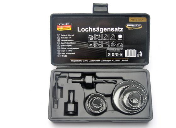 Lochsägensatz 11-teilig - Silberfarben, KONVENTIONELL, Metall Lochsägensatz 11-teilig - Silberfarben, KONVENTIONELL, Metall
