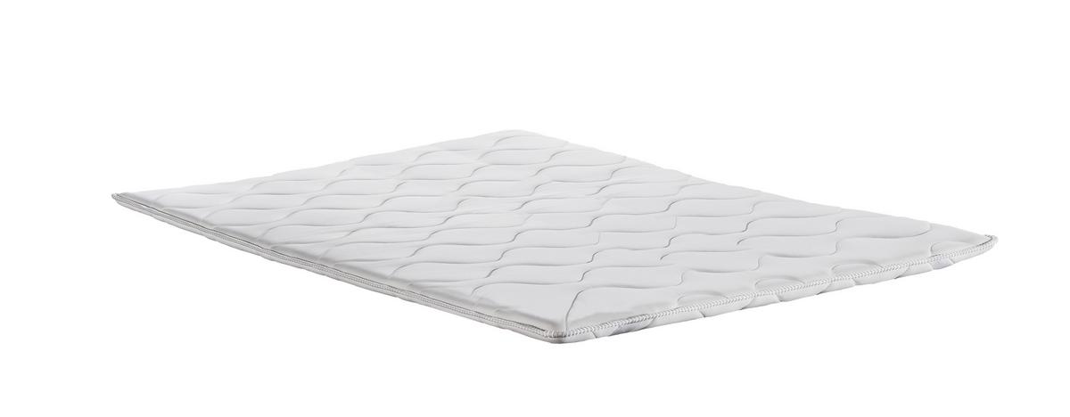 Topper Dream Sync 160x200 cm Schaumstoffkern - Weiß, Basics, Textil (160/200cm) - Livetastic
