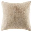 Zierkissen Lena 45x45 cm Polyester Taupe mit Zipp - Taupe, MODERN, Textil (45/45cm) - Luca Bessoni