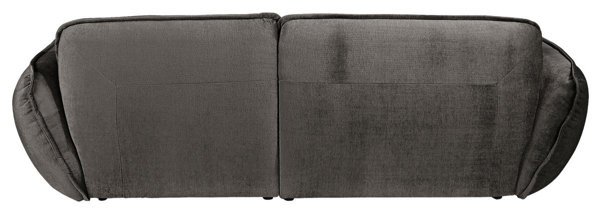 Ecksofa Fluffy Anthrazit S: 184x269 Cm - Anthrazit/Schwarz, MODERN, Textil (184/269cm) - Trendmanufaktur