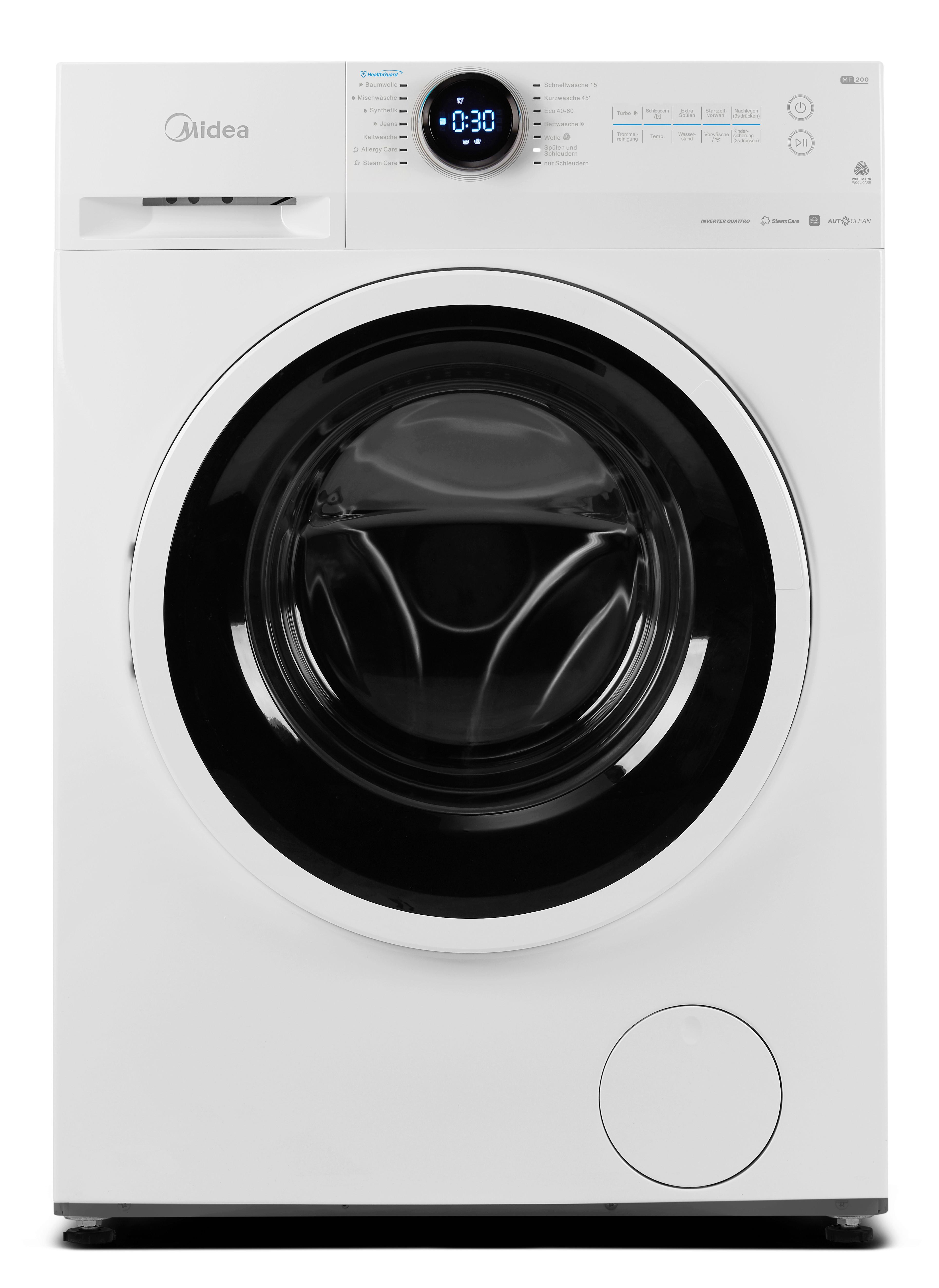 Waschmaschine Mf200w100wb-Wd - Weiß, Basics, Kunststoff/Metall (59,5/85/56,5cm) - Midea