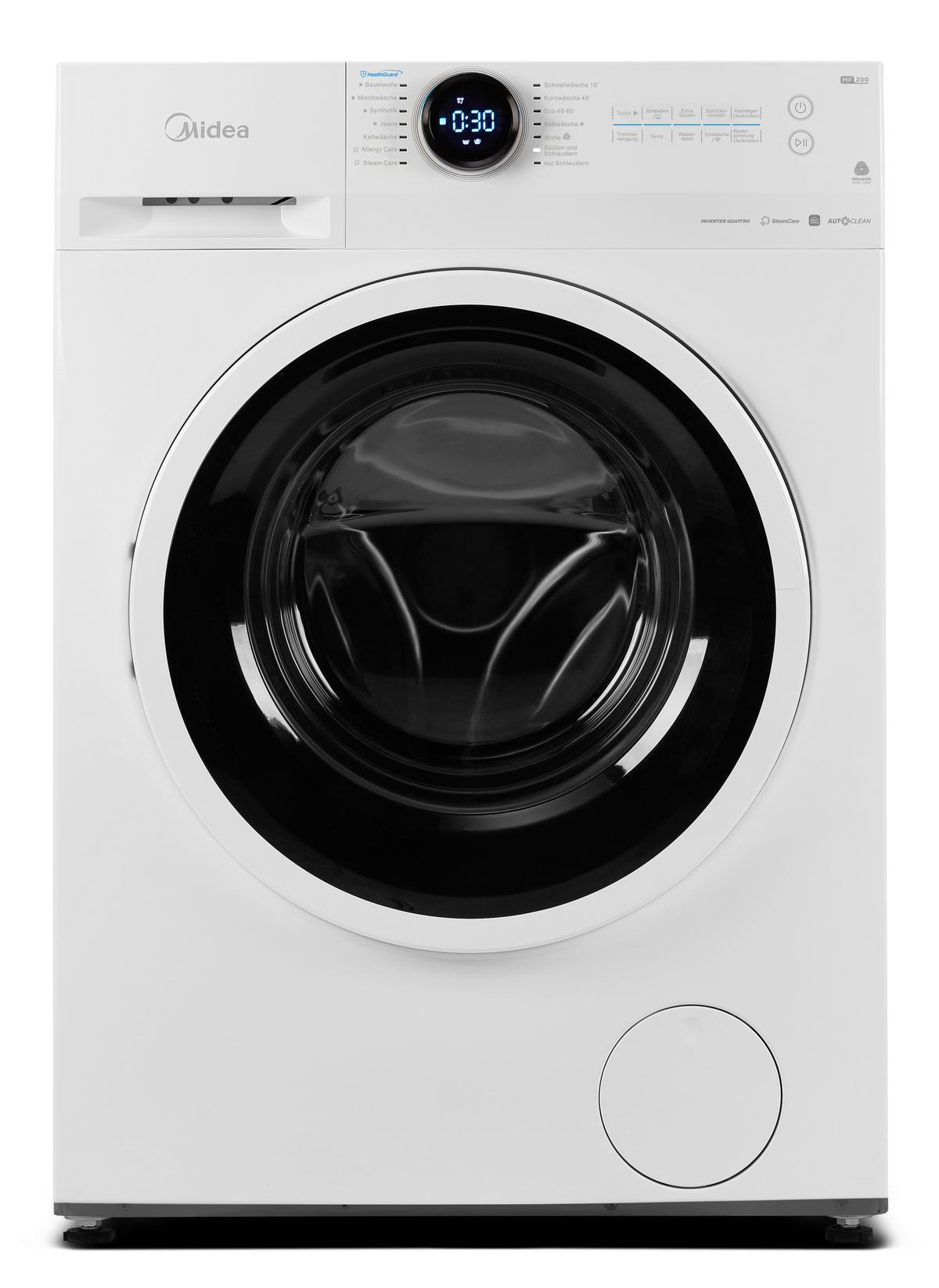 Waschmaschine Mf200W100wb-Wd - Weiß, Basics, Kunststoff/Metall (59,5/85/56,5cm) - Midea