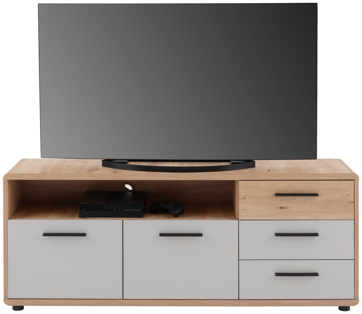 Tv-lowboard Fontana Plus B: 150cm, Eichefarben/kaschmir - Kaschmir/Eichefarben, MODERN, Holzwerkstoff (150/60/38cm)