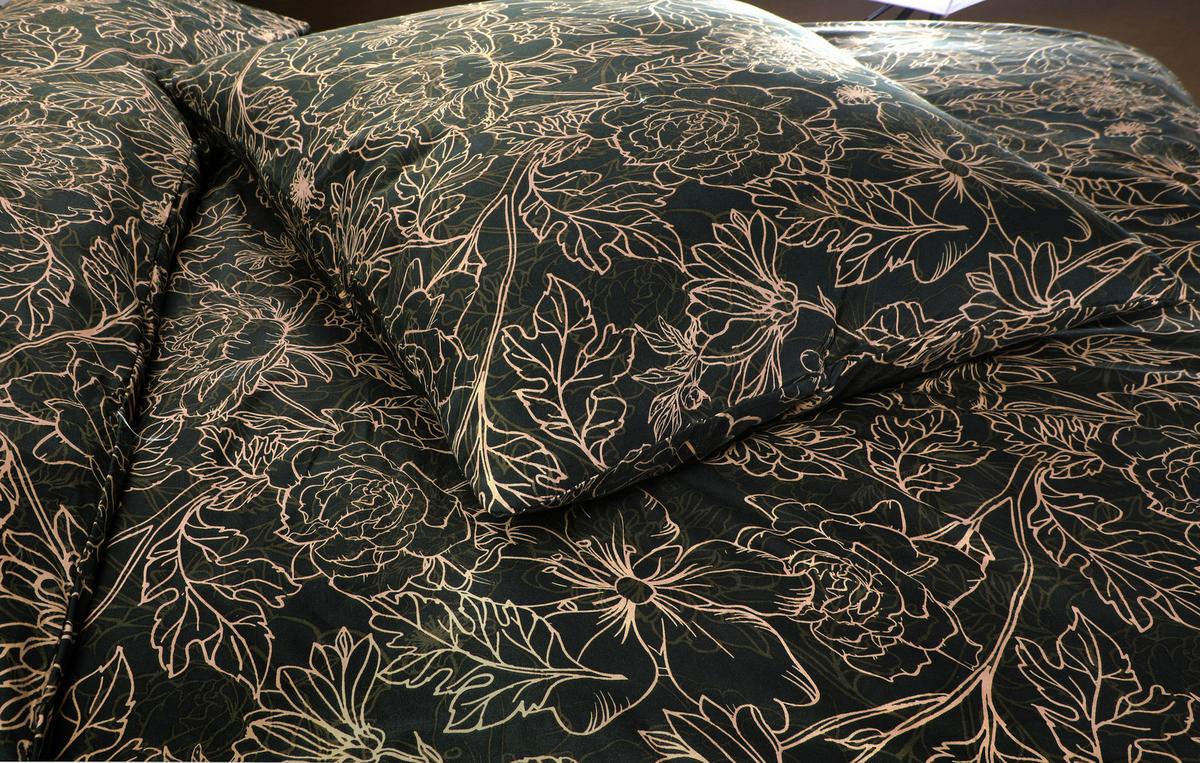 Bettwäsche Florence - Schwarz/Weiß, MODERN, Textil (140/200cm) - Luca Bessoni