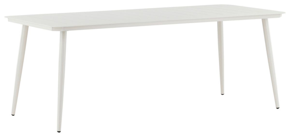 Gartentisch Lina Aluminium L 200 Cm - Beige, KONVENTIONELL, Metall (200/90/75cm) - Gardenson