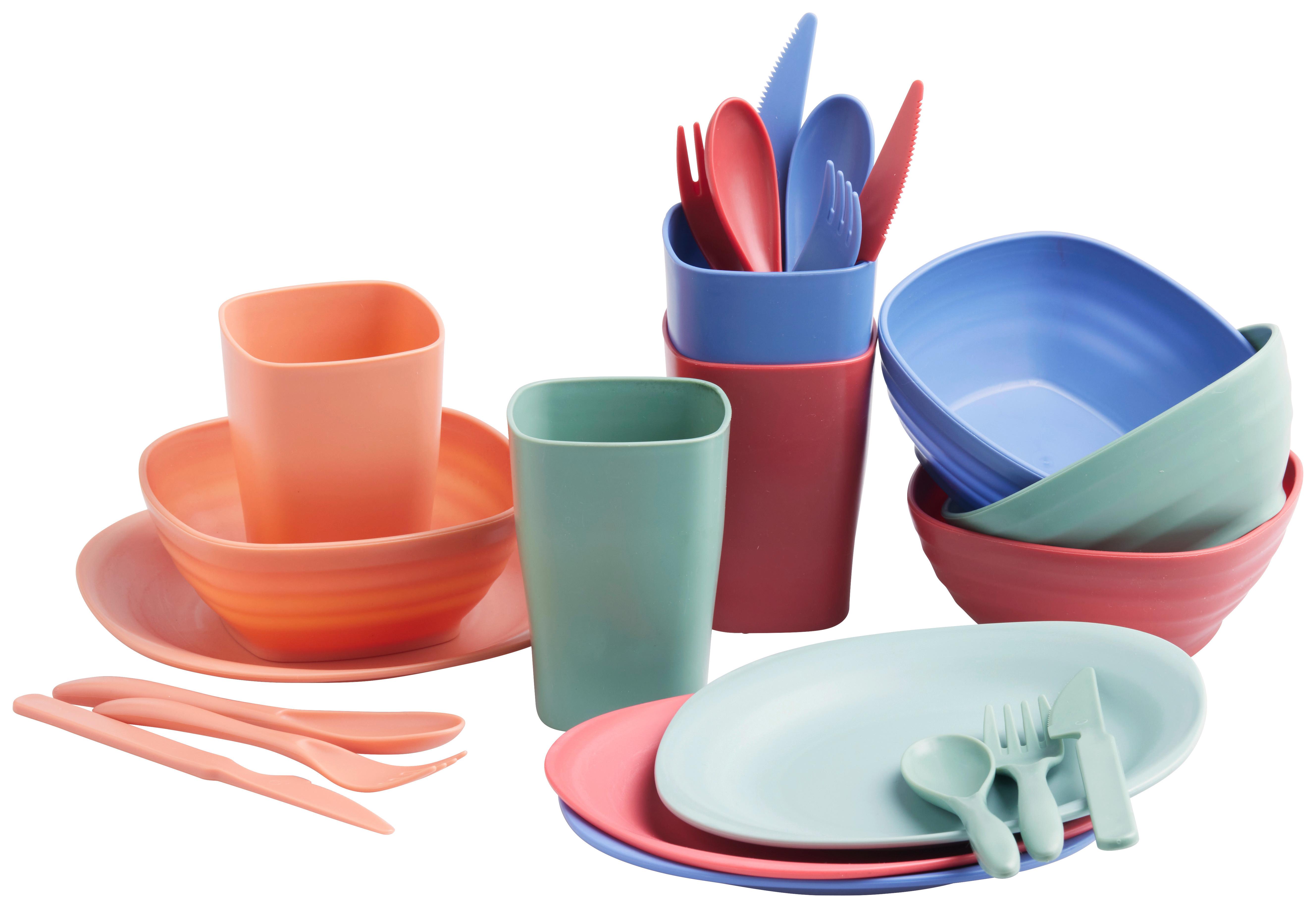 Sada na piknik POP UP MUSHROOM - vícebarevná, Lifestyle, plast (18/26/14cm) - Mömax