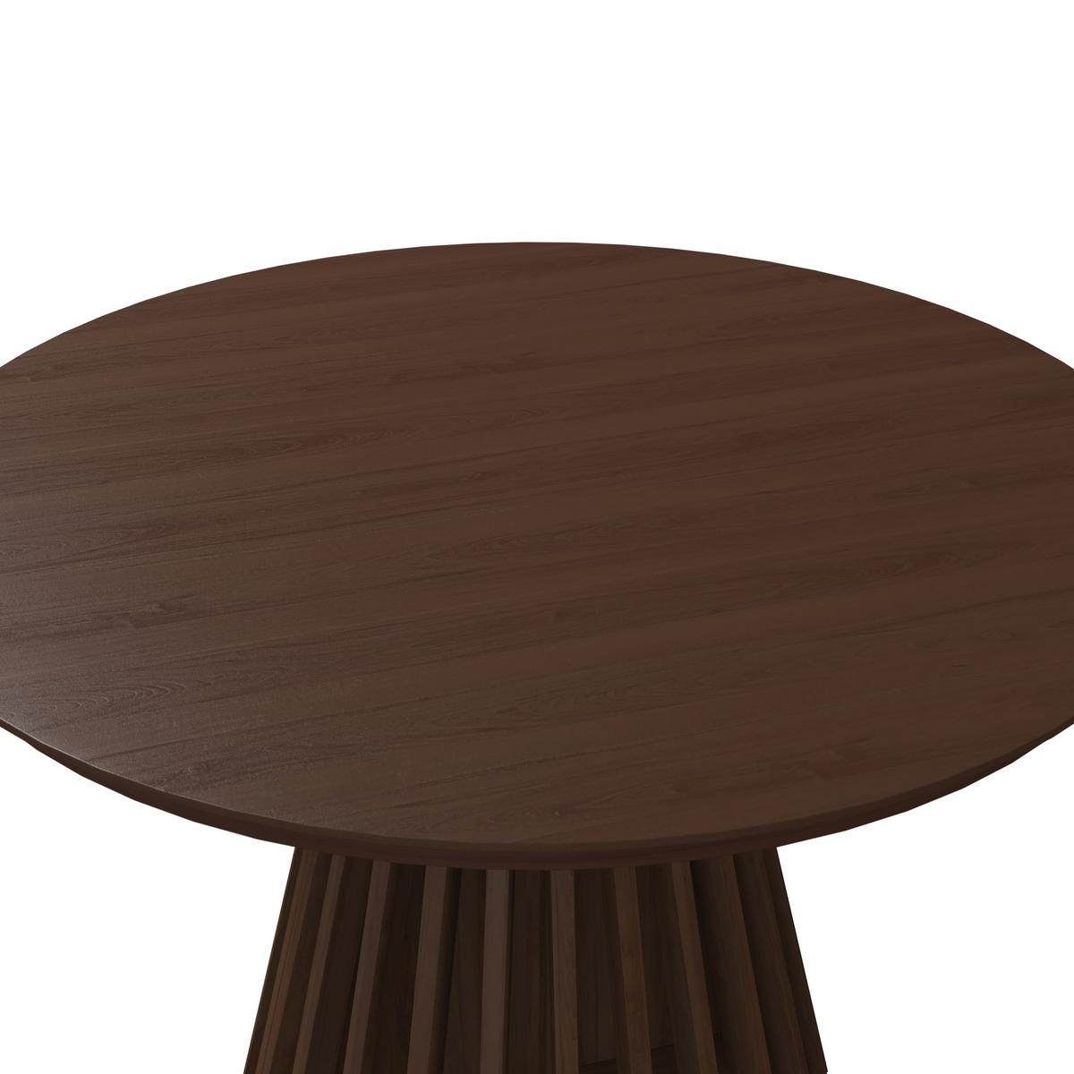 Výsuvný stôl ENNIO 120 - barvy vlašských ořechů, Moderní, kov/dřevo (120-160/75/120cm) - Bessagi Home