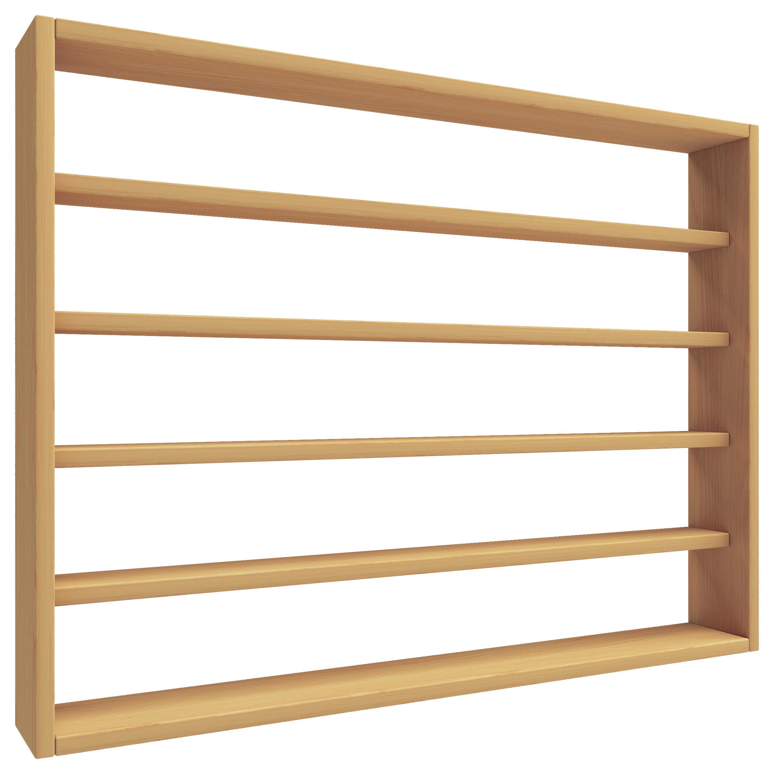 Wandregal Osado Buchefarben Dekor - Buchefarben, Design, Holzwerkstoff (80/60/10cm) - MID.YOU