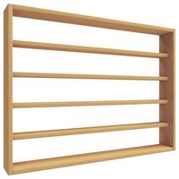 Wandregal Osado Buchefarben Dekor - Buchefarben, Design, Holzwerkstoff (80/60/10cm) - MID.YOU