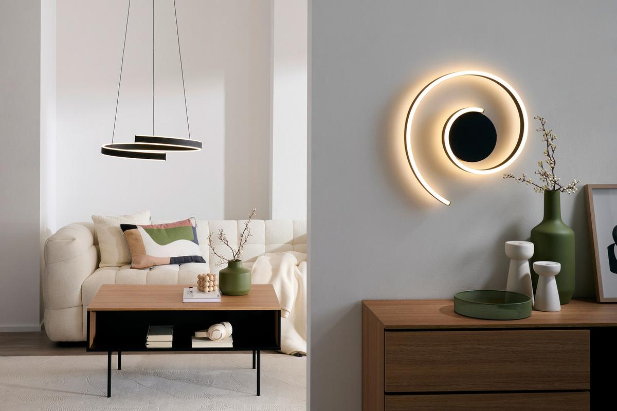 ZÁVESNÉ LED SVIETIDLO ANDABAIA-Z - čierna/biela, Design, kov/plast (60/154cm) - Eglo