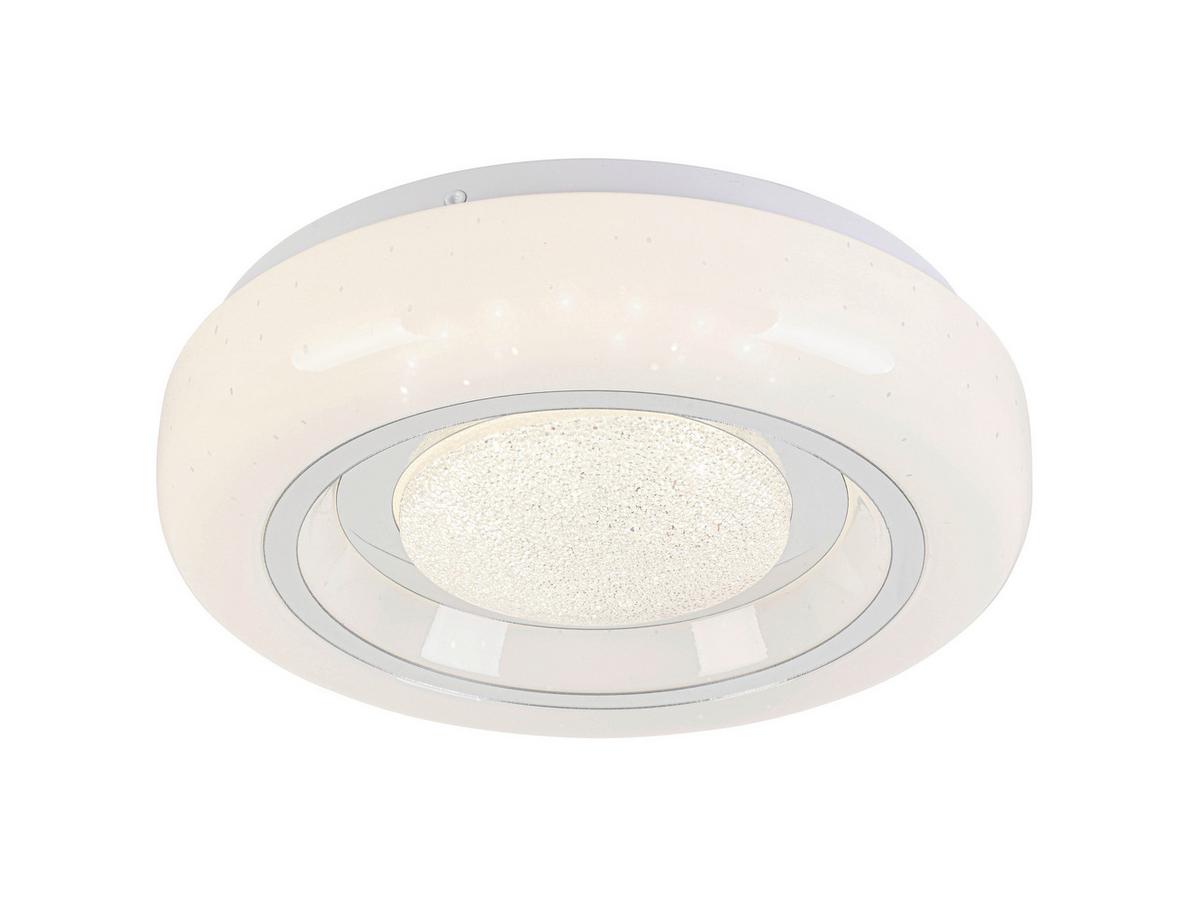 STROPNÍ LED SVÍTIDLO ALI - bílá/barvy chromu, Moderní, kov/plast (26/5,5cm) - Mömax