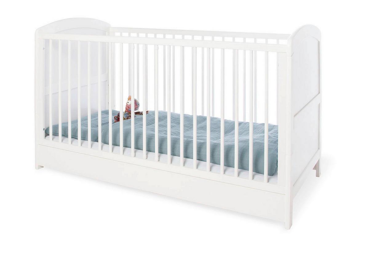 Babyzimmer 100025bg Laura - Weiß, Trend, Holzwerkstoff - Pinolino