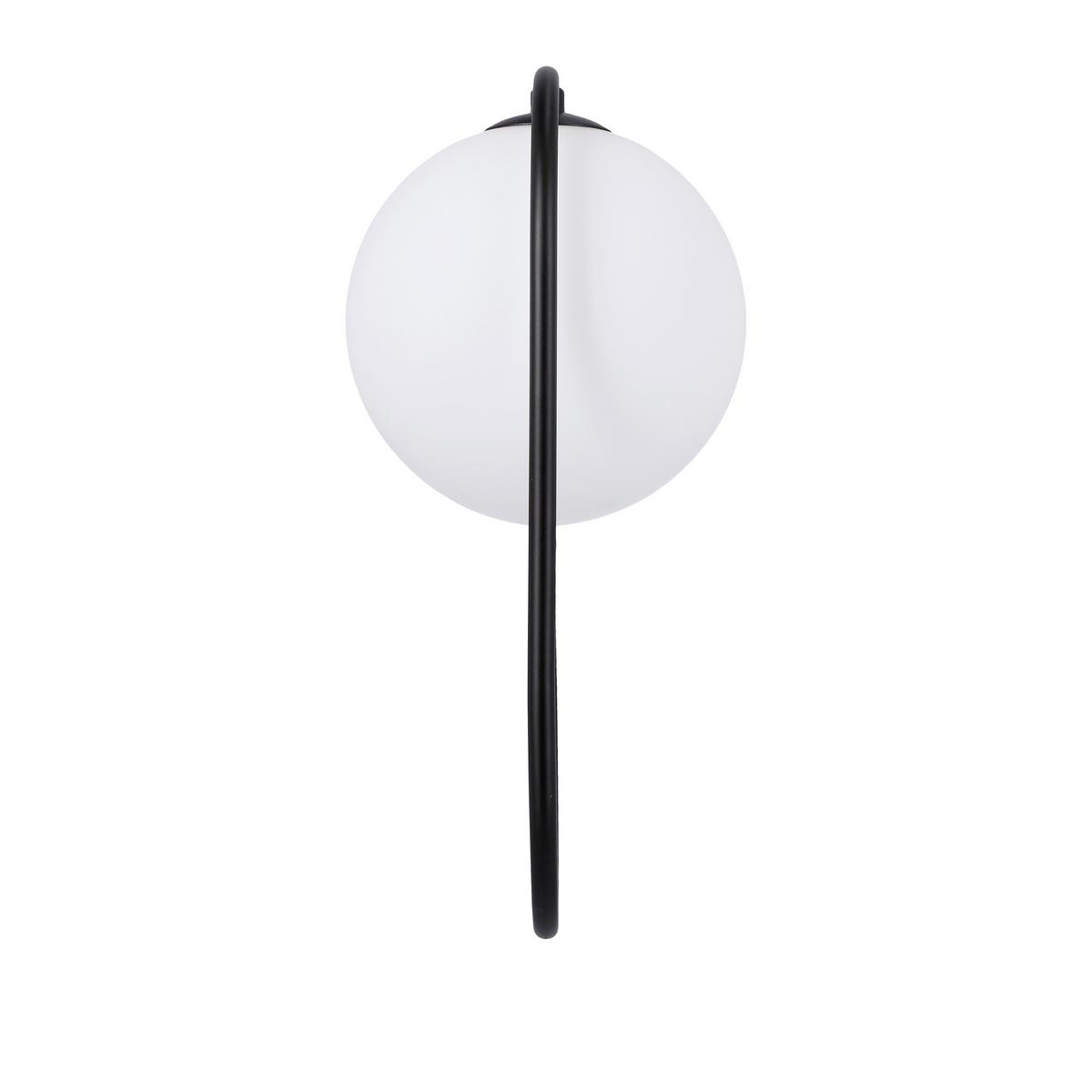 Wandleuchte 21-10179 Cordel - Schwarz/Weiß, Design, Metall (22/15/32cm)