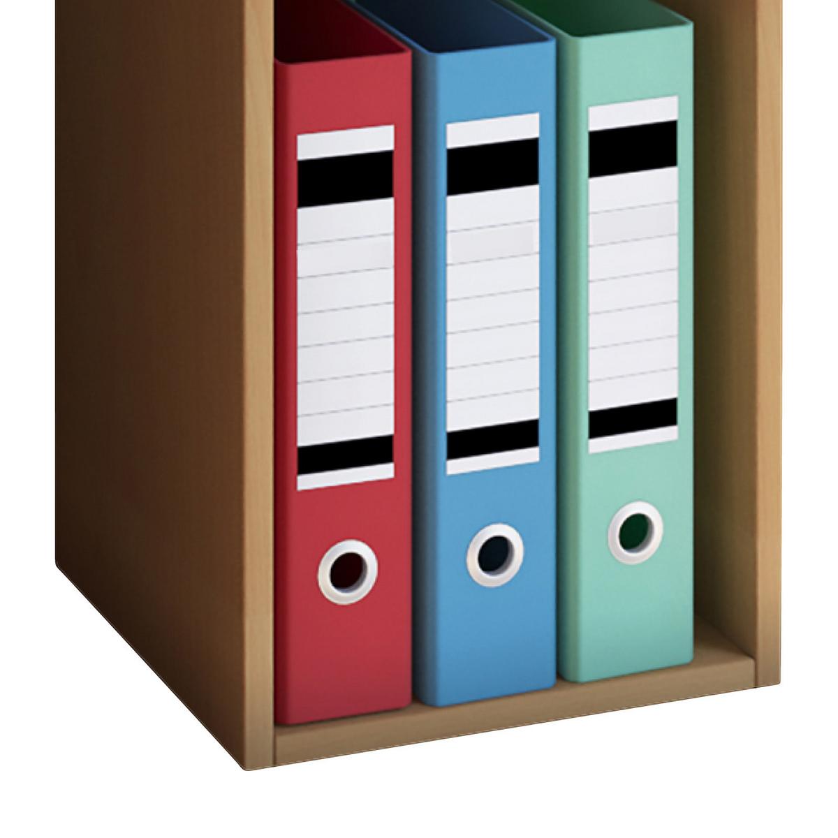 Aktenregal Offas Buche Dekor B 34 cm - Buchefarben, Design, Holzwerkstoff (34/115/29cm) - MID.YOU