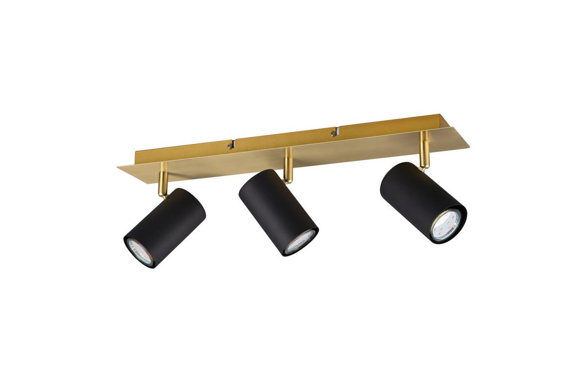 Strahler Marley 3-Flammig verstellbar L: 48 cm - Goldfarben/Schwarz, Basics, Metall (48/9/15cm) - Trio Leuchten