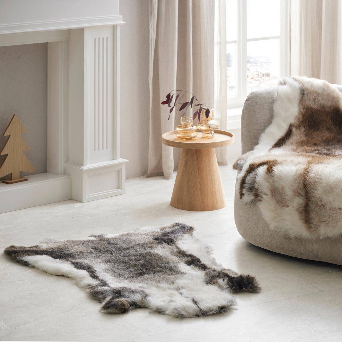 UMĚLÁ KOŽEŠINA Rudolf, 90/110cm, šedá - šedá, Moderní, kožešina/textil (90/110cm) - Modern Living