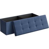 SITZBOX Dunkelblau B: 110 cm - Dunkelblau, Basics, Holzwerkstoff/Textil (110/38/38cm)