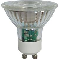 LED žiarovka GU10, 5W, 230V - číra, sklo (5/5.3cm)