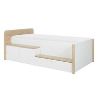 Spielbett Matis 90x200 cm - Kastanienfarben/Weiß, Basics, Holzwerkstoff (90/200cm)