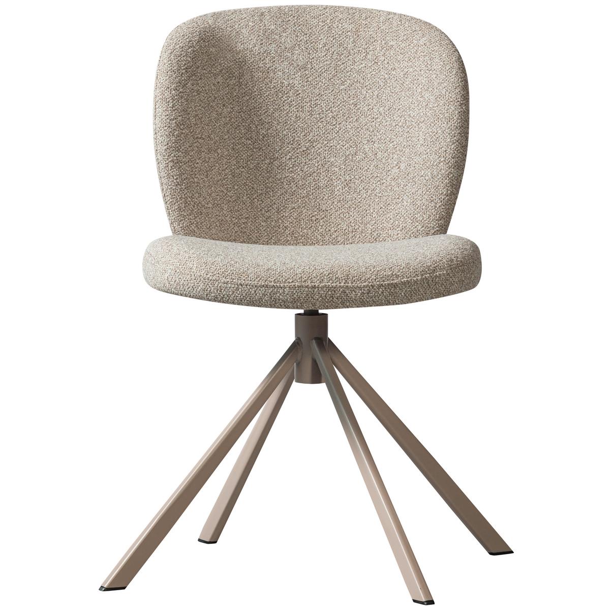 STUHL-SET Femke Naturfarben B: 58cm - Naturfarben, Design, Textil/Metall (58/80/65cm) - Livetastic