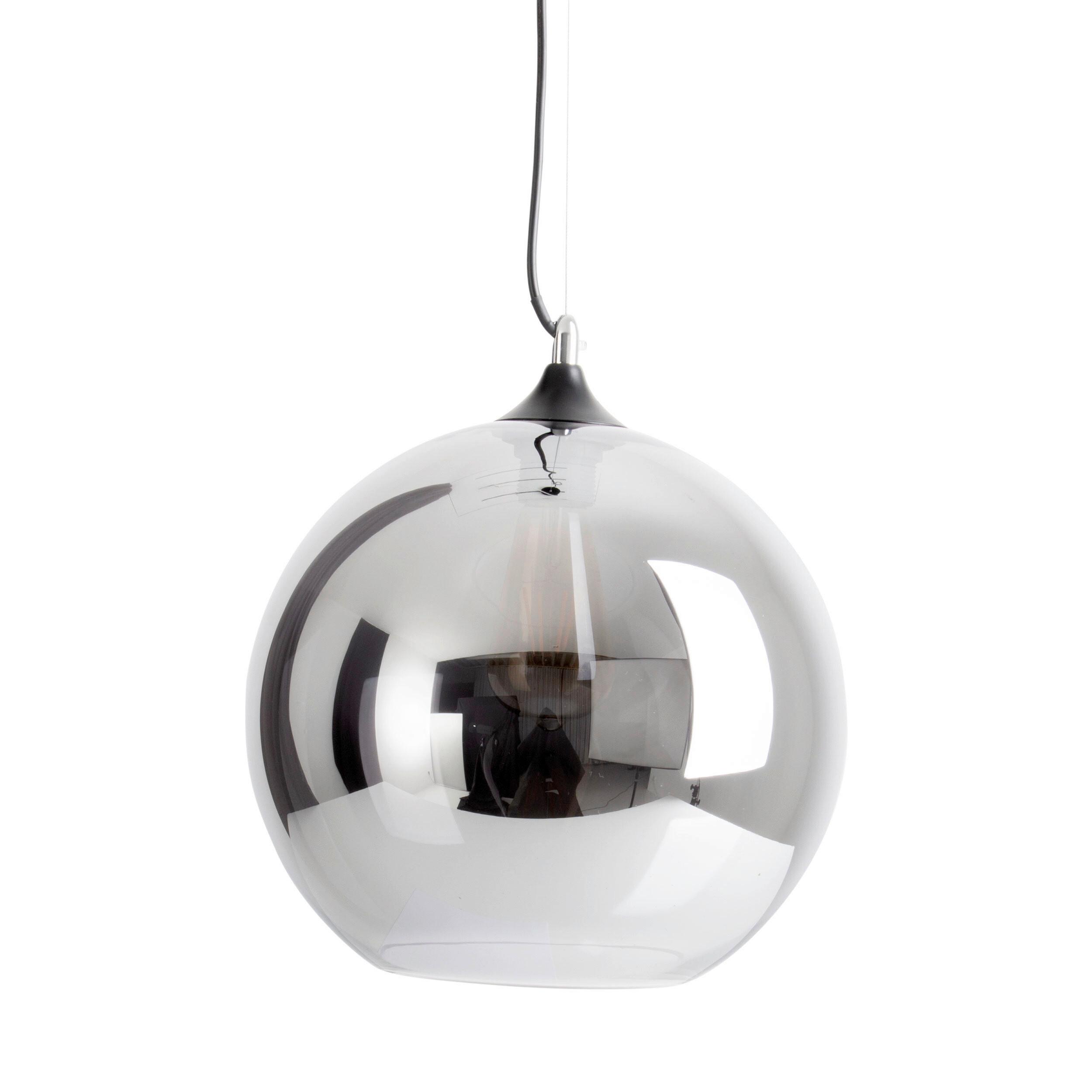 HÄNGELEUCHTE 6126697 VASO - Anthrazit/Schwarz, Design, Glas/Metall (30/130cm) - Näve
