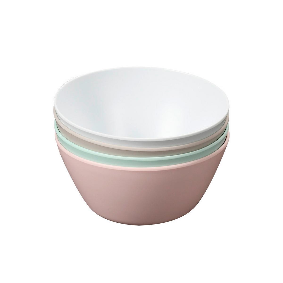 OBSTSCHALE Kunststoff, 4 -Teilig. - Multicolor, Basics, Kunststoff (14,5/6,5cm) - Kesper
