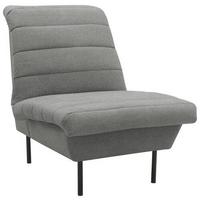 Sessel Looks Ix - Graubraun/Schwarz, Design, Textil (72/92/103cm) - LOOKS by W.Joop