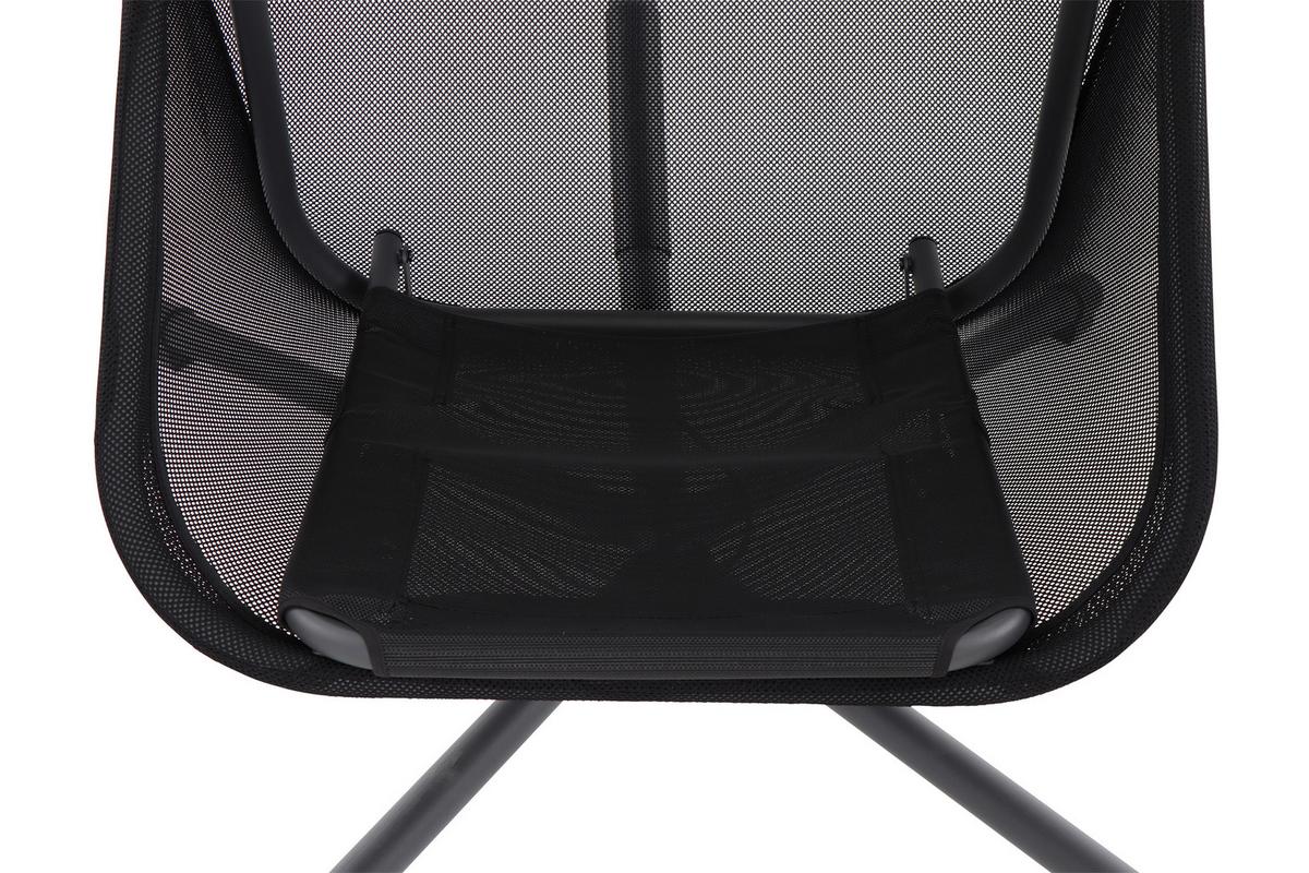 Hängesessel mit Gestell Mit Sitz- und Rückenkissen - Anthrazit/Schwarz, KONVENTIONELL, Kunststoff/Textil (123/195/106cm) - Siena Garden