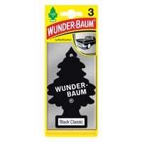 Autóillatosító Wunderbaum Black Classic - fekete, karton (7.5/1/19cm)