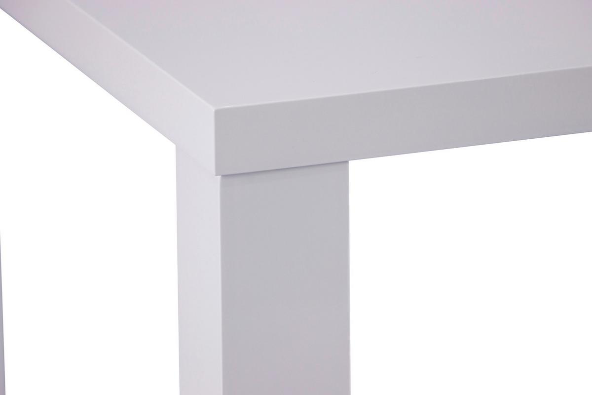 Esstisch Blake Hochglanz Weiß, B: 80 cm - Weiß Hochglanz, KONVENTIONELL, Holzwerkstoff (80/75/80cm) - P & B