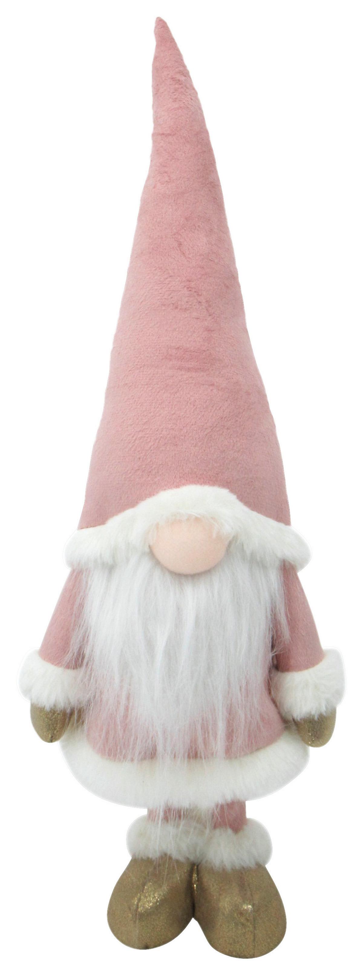 Skřítek EDDY - bílá/pink, Konvenční, kov/textil (15/45/11cm) - Mömax