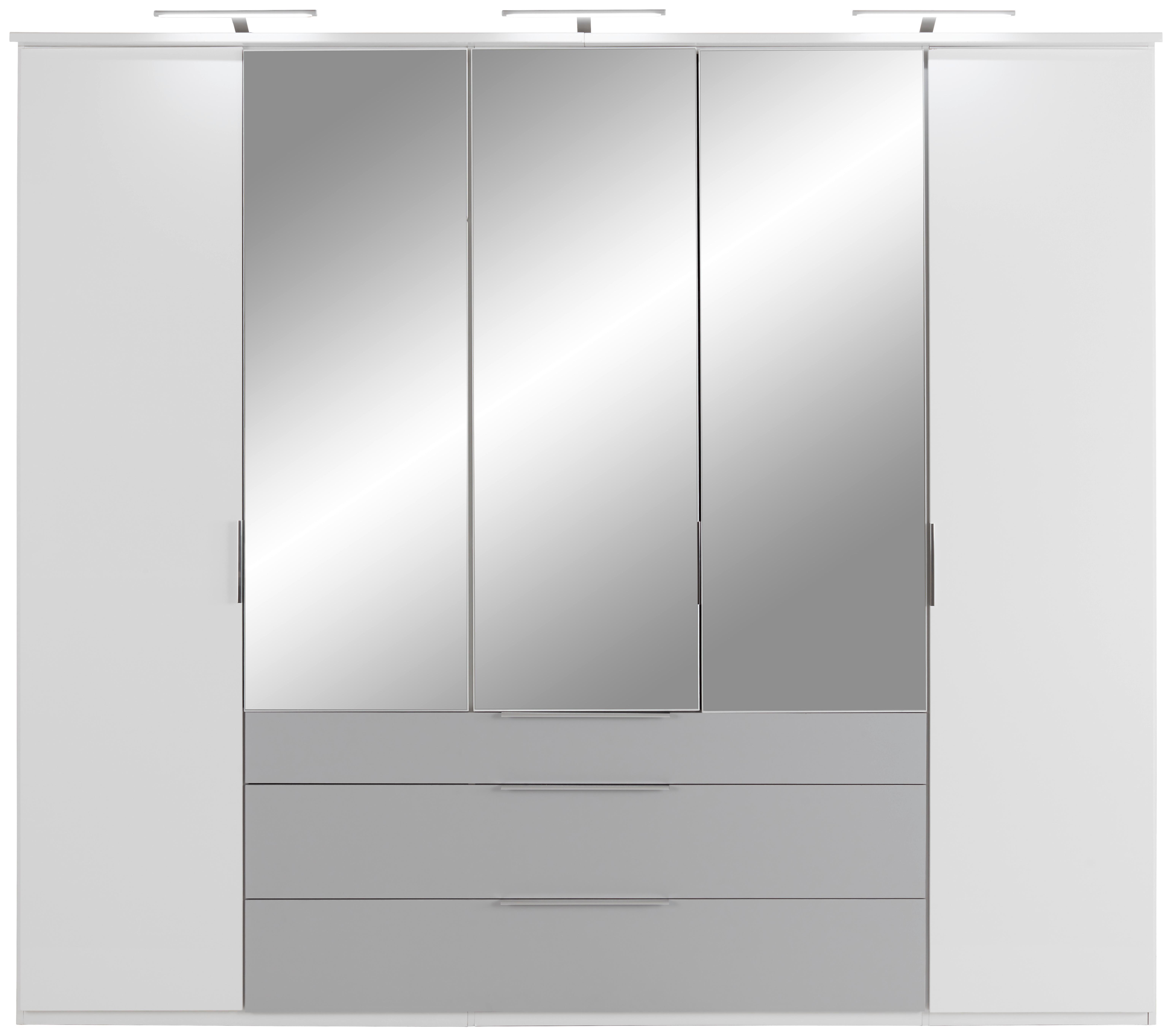 Aufbauleuchte Line - Alufarben, MODERN, Kunststoff/Metall (35/6/17cm) - Luca Bessoni