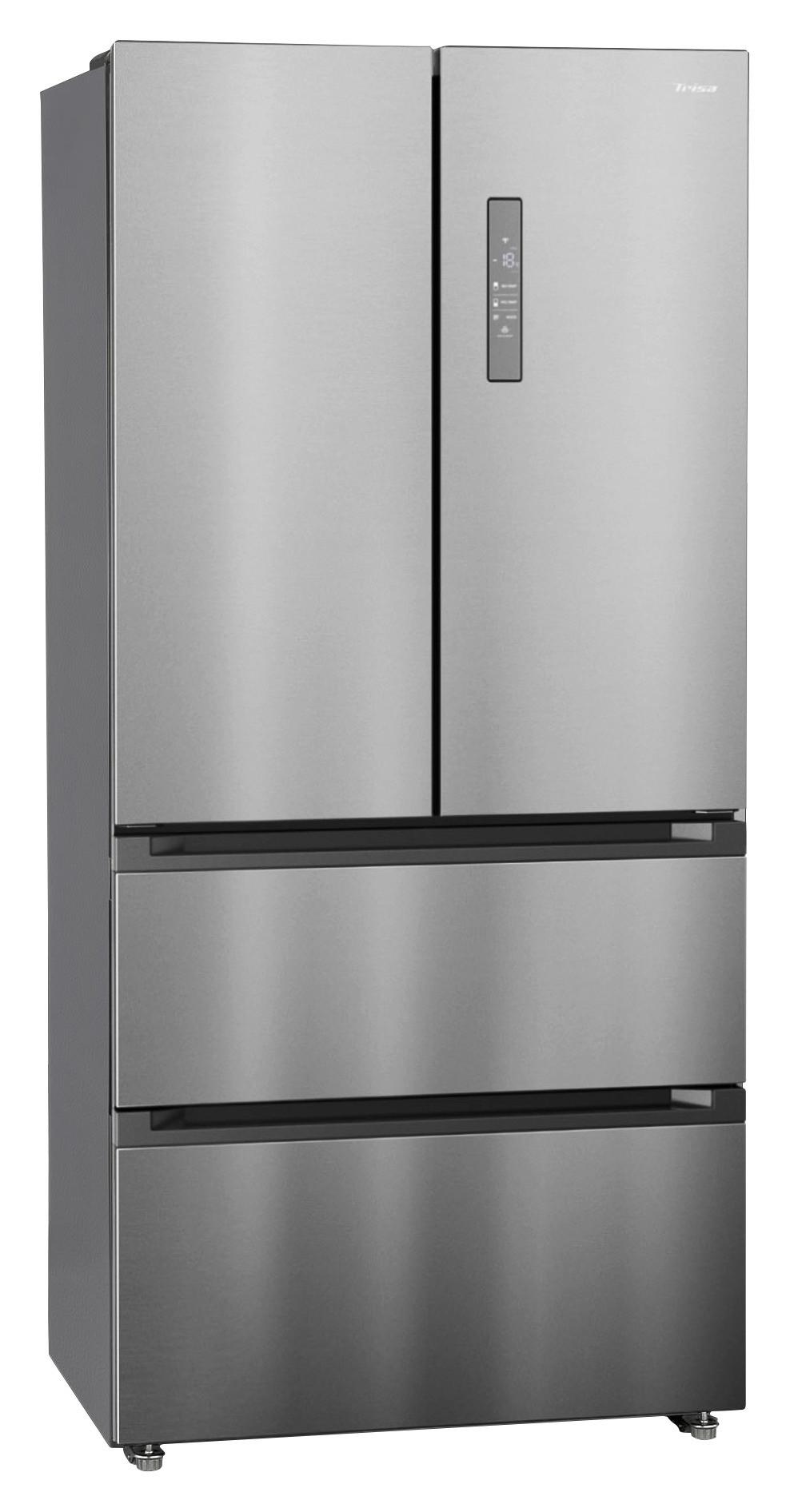 Side-By-Side Food Center 512 L - Edelstahlfarben, KONVENTIONELL, Metall (83,3/189,8/64,8cm) - Trisa Electronics