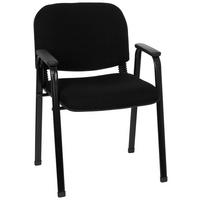 Besucherstuhl Xt 650 Schwarz Bis 120 Kg - Schwarz, Basics, Kunststoff/Textil (55/84/42cm) - MID.YOU