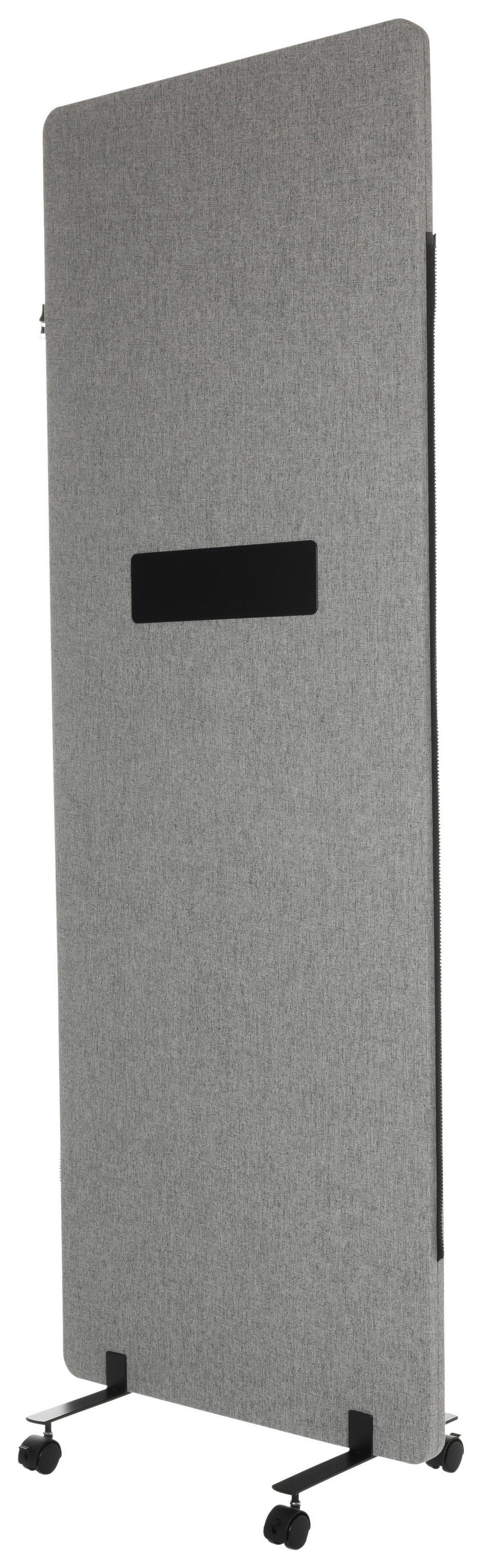 Trennwand Flexmiut Wb - Klar/Hellgrau, Basics, Kunststoff/Textil (60/177/3cm) - MID.YOU