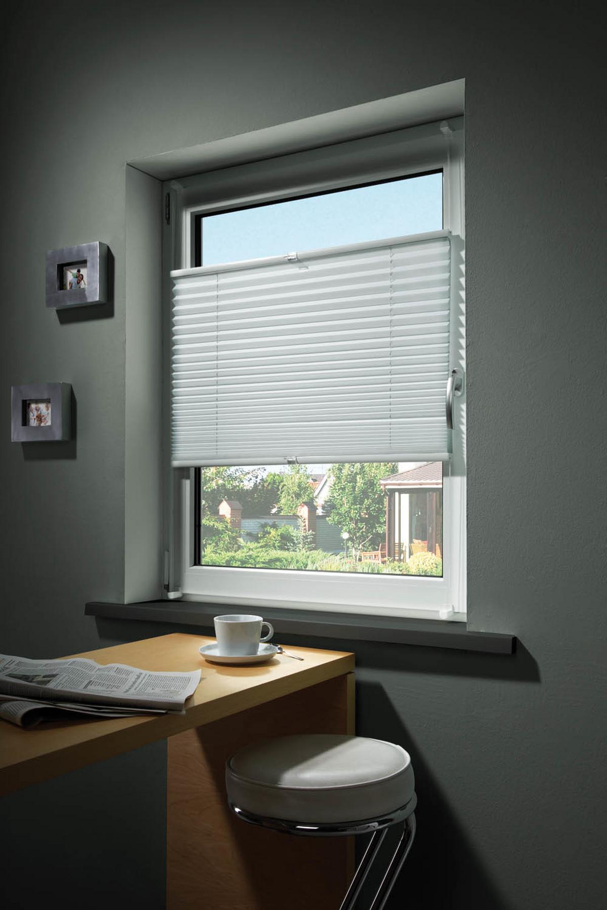 Plissee Free Weiß B: 80 cm - Weiß, Basics, Textil (80/120cm) - Homeware