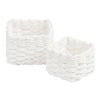 SADA KOŠŮ FRANZ - bílá, Konvenční, papír (11/7.5/11cm) - Modern Living