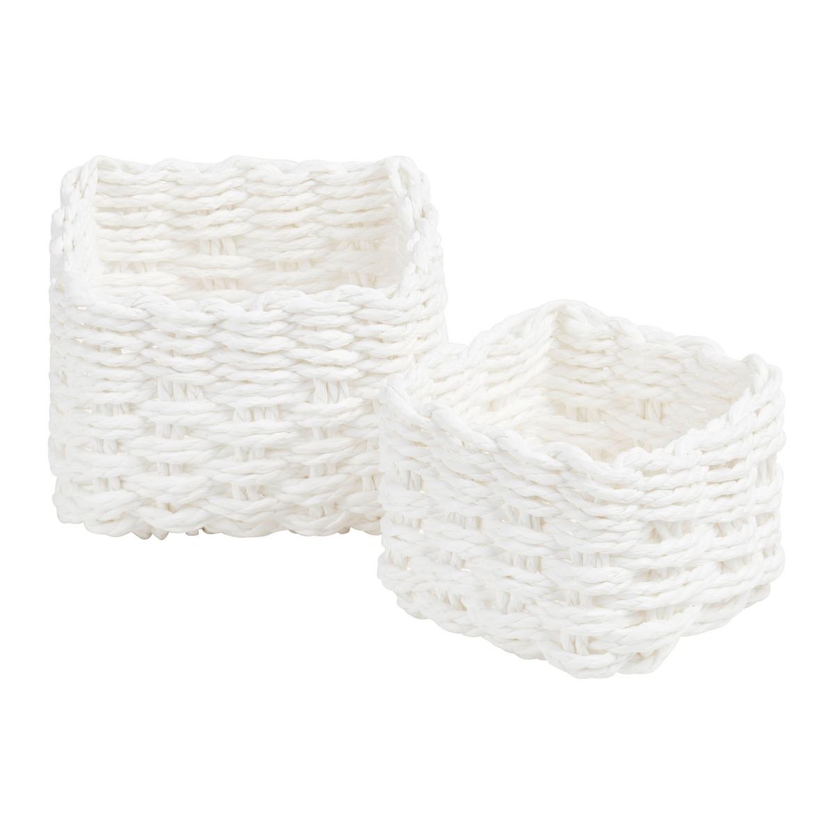SADA KOŠŮ FRANZ - bílá, Konvenční, papír (11/7.5/11cm) - Modern Living