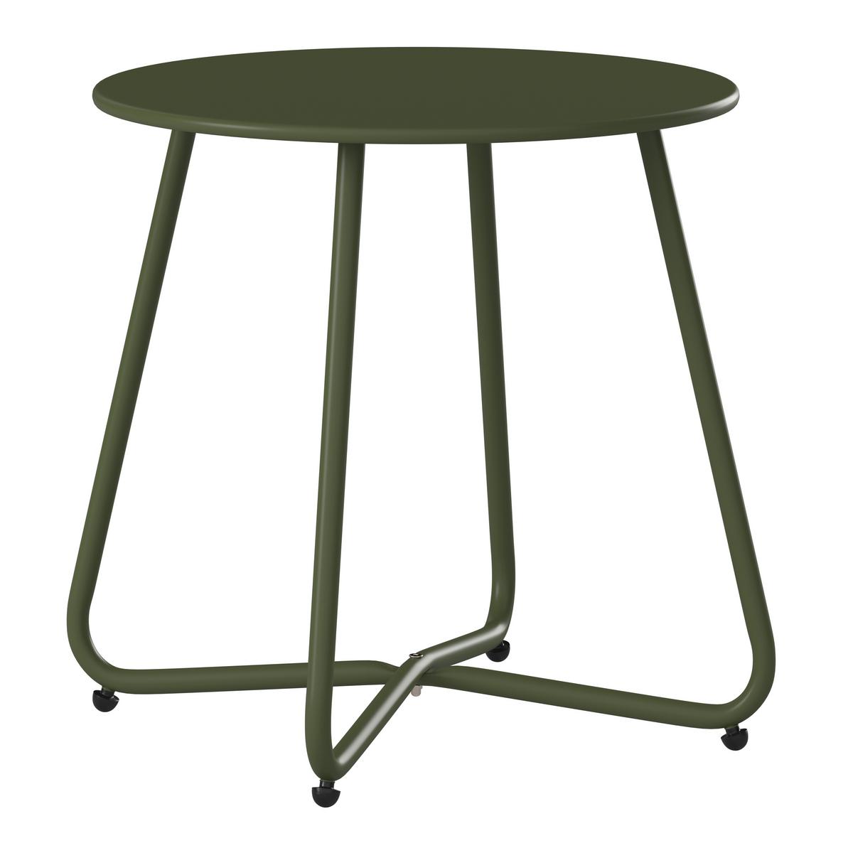 ZAHRADNÍ ODKLÁDACÍ STOLEK UNI - zelená, Basics, kov (45/45/45cm) - Mömax