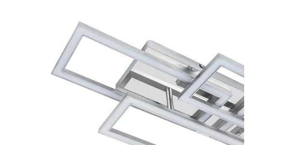 LED-Deckenleuchte Niya - Chromfarben/Silberfarben, MODERN, Kunststoff/Metall (72/28,4/8cm) - Luca Bessoni