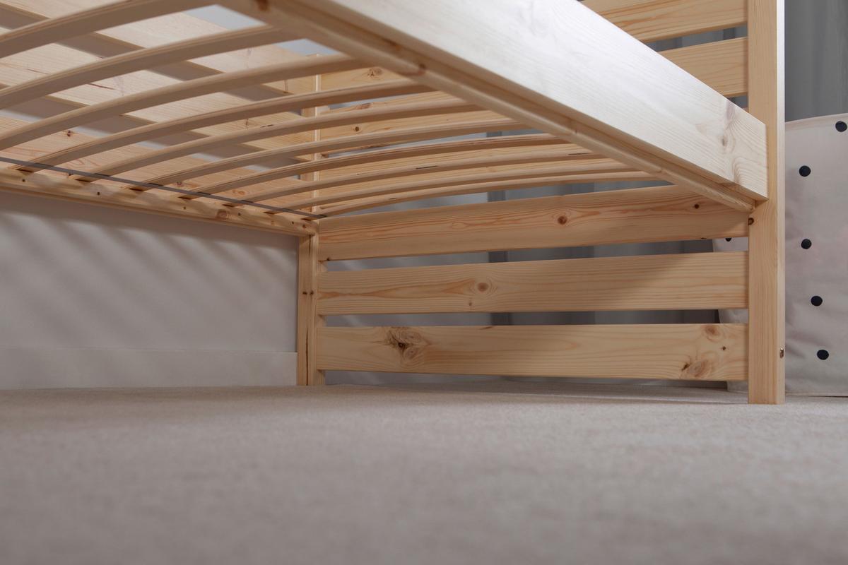 Stauraumbett Naomi - Naturfarben, MODERN, Holz (90/200cm) - MID.YOU