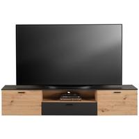 Tv-szekrény Tonale - Artisan tölgy/szürke, Modern, faalapú anyag (180/36/40cm)
