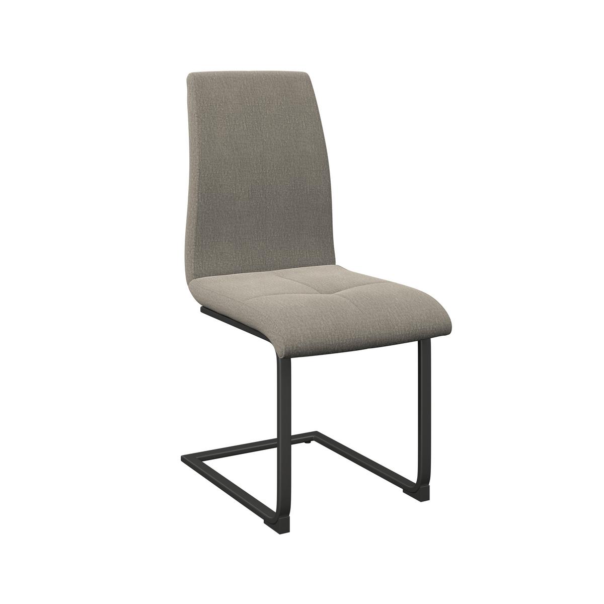 Schwingstuhl Tristan Webstoff beige, B: 41cm - Beige/Schwarz, MODERN, Holz/Textil (41/102/58cm) - James Wood