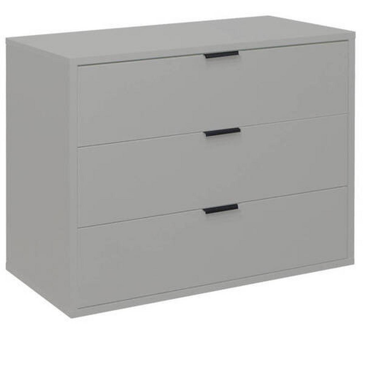 Komoda se 3 zásuvkami Bounty, šedá - šedá/antracitová, Moderní (81/67/45cm) - Premium Living