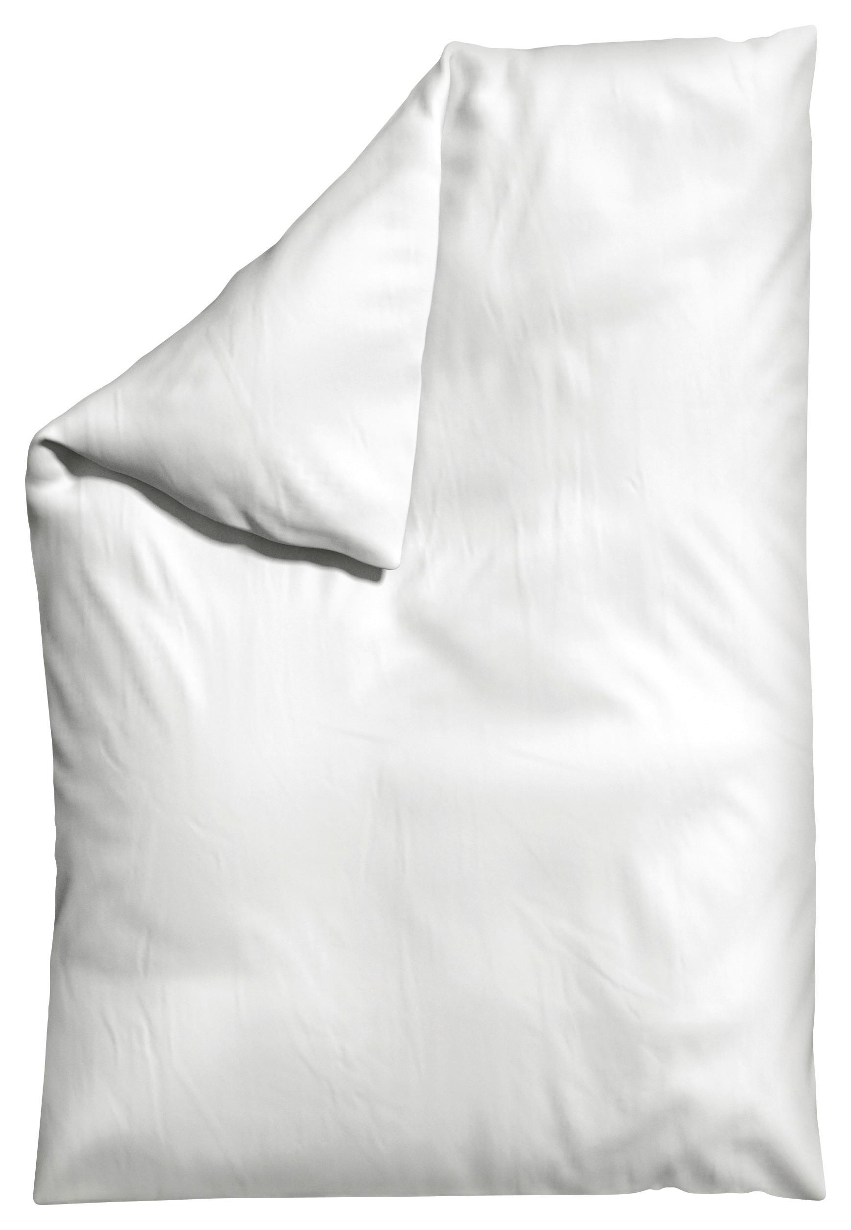 Bettdeckenbezug Knitted Jersey 135-140x200cm Weiß - Weiß, Basics, Textil (135-140/200cm) - Schlafgut